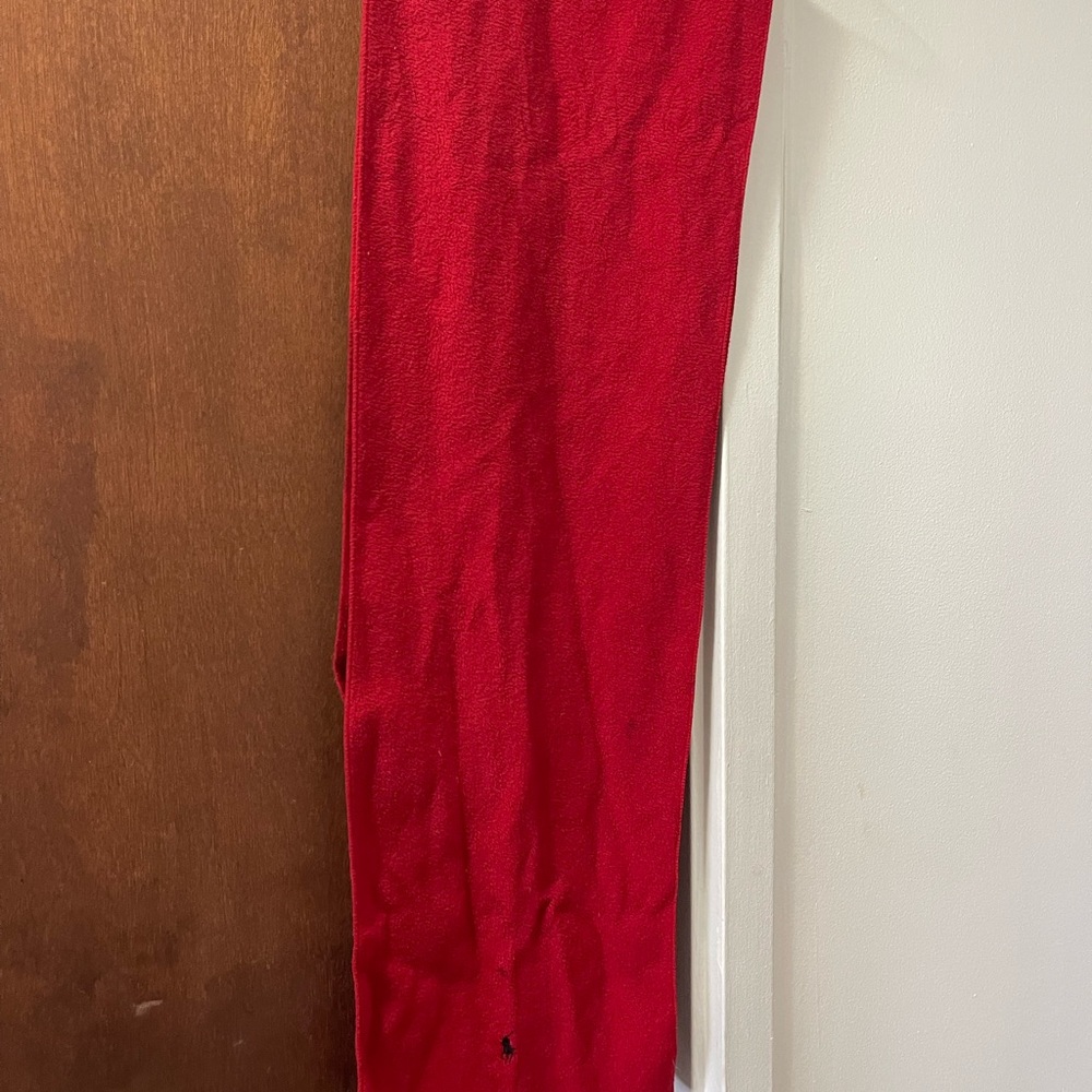 Polo Ralph Lauren Red Knit Scarf